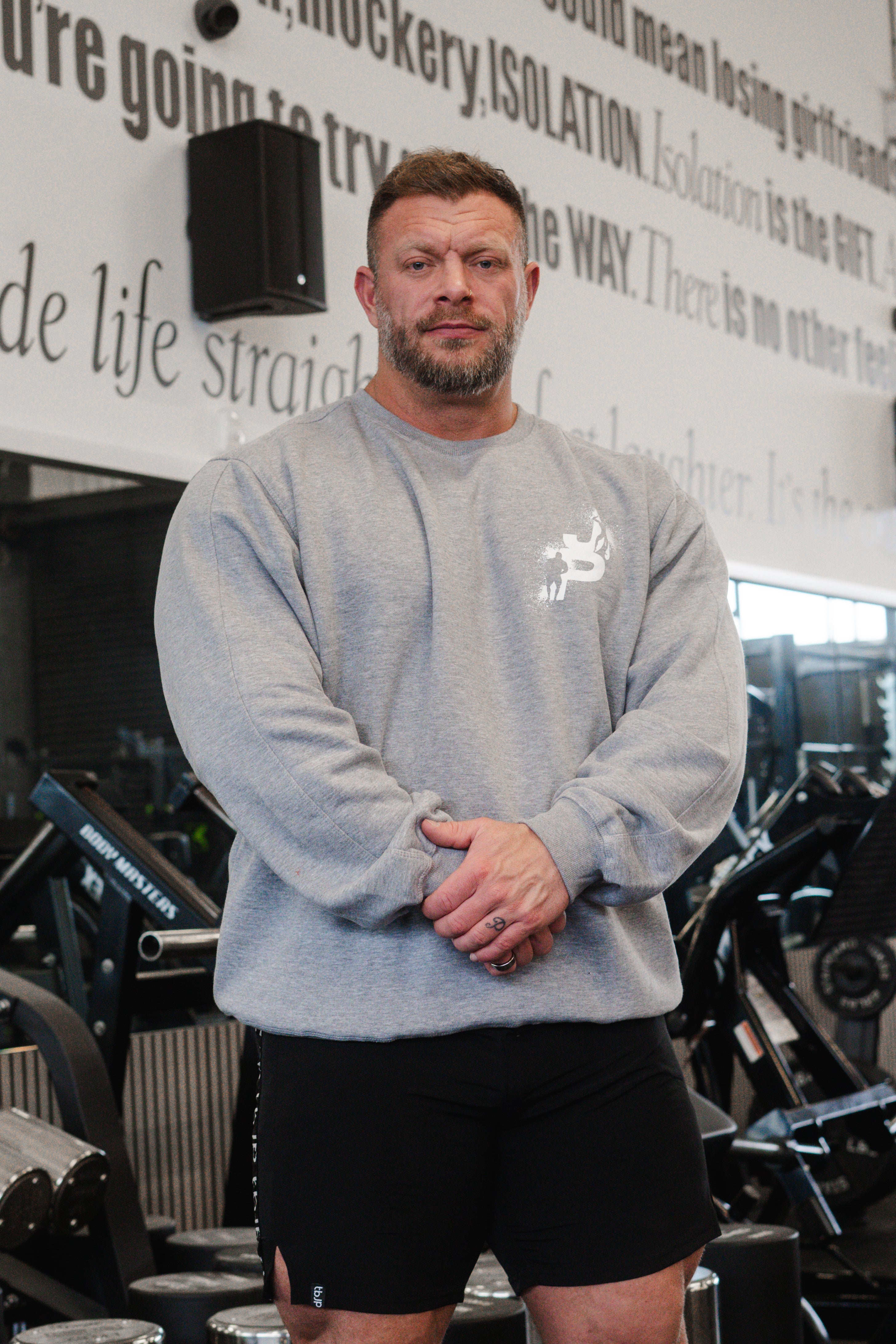 Circle Logo Sweater in Grey