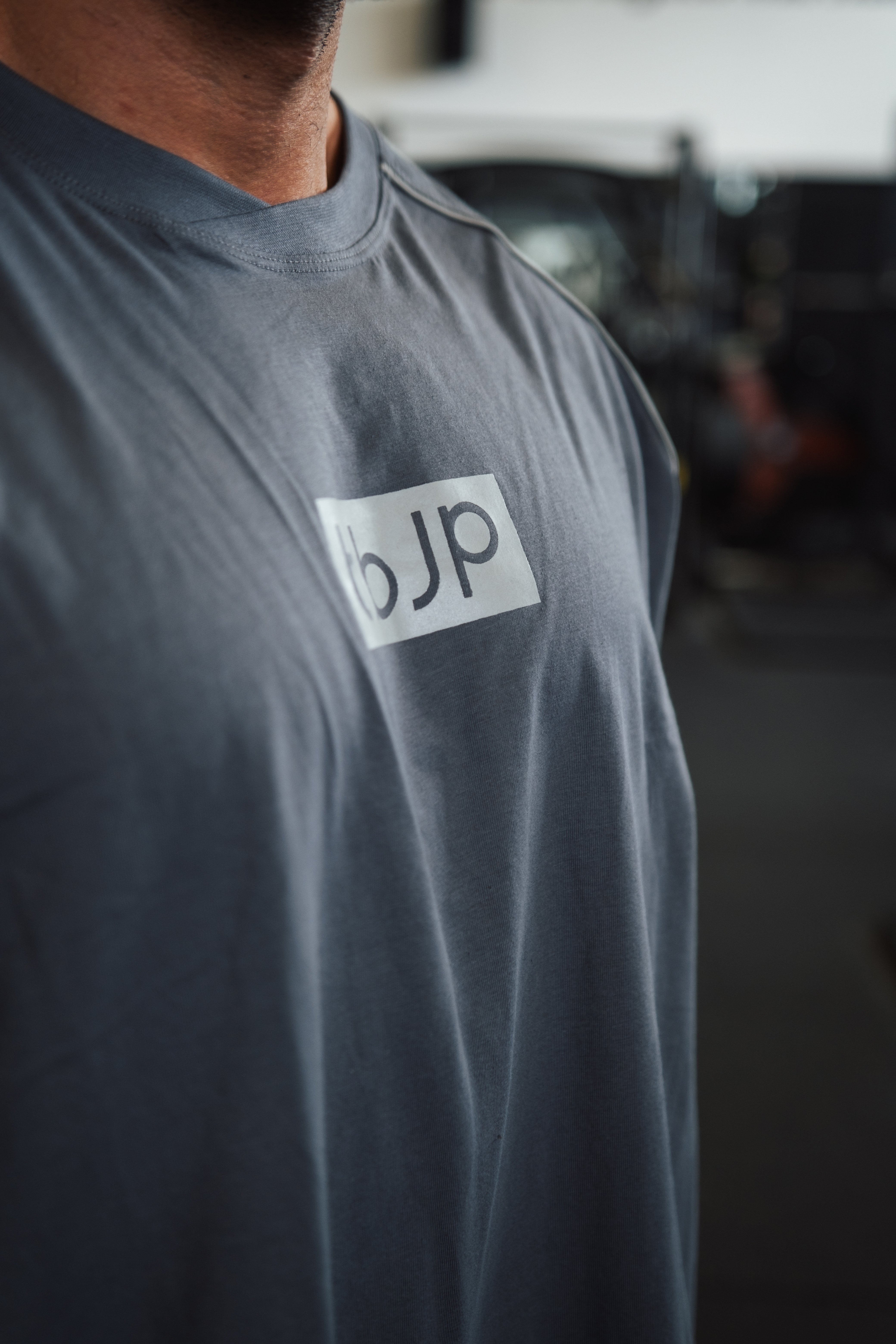 Raglan Tee in Grey with Light Grey Detail