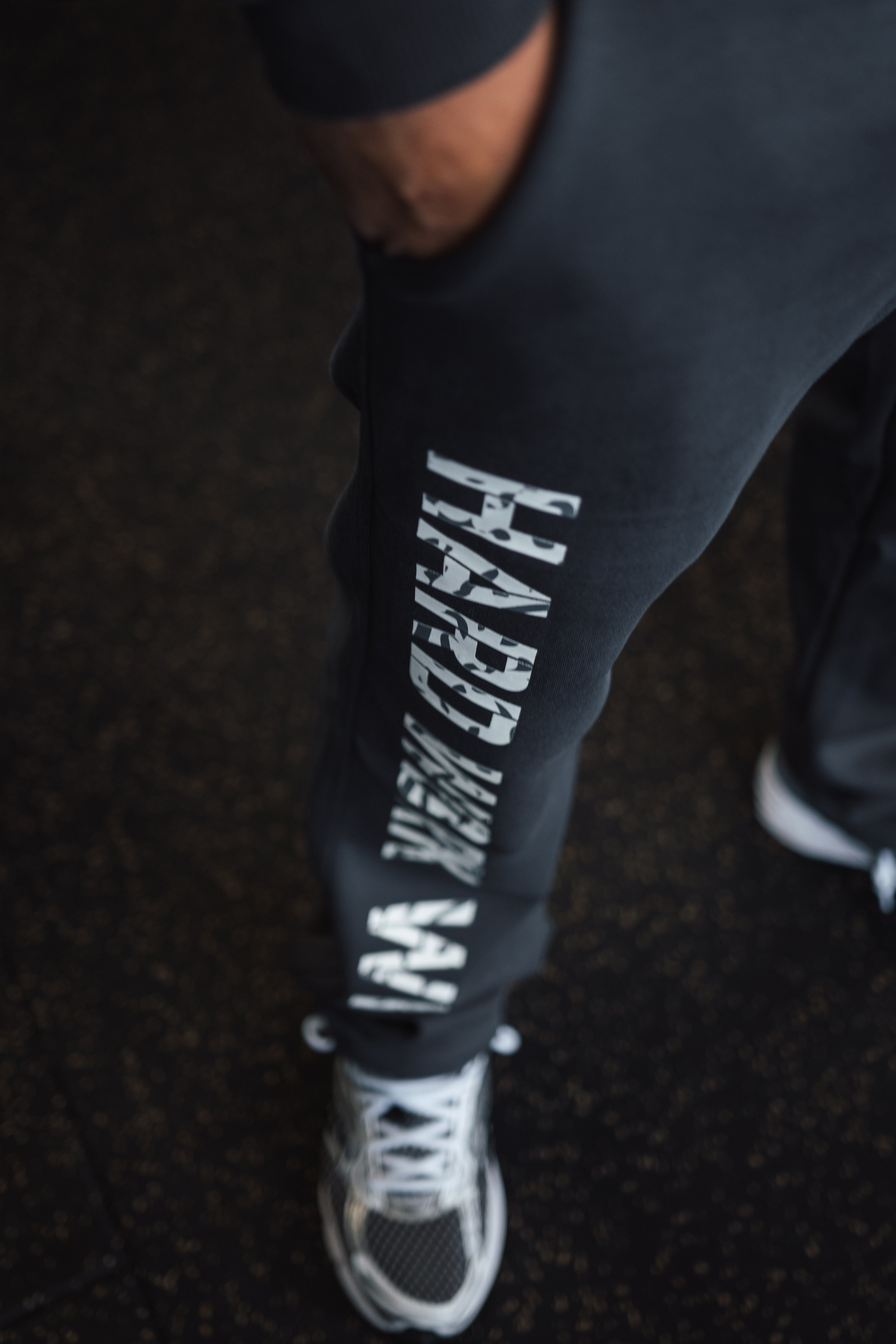 HARD WORK WINS Joggers in Grey