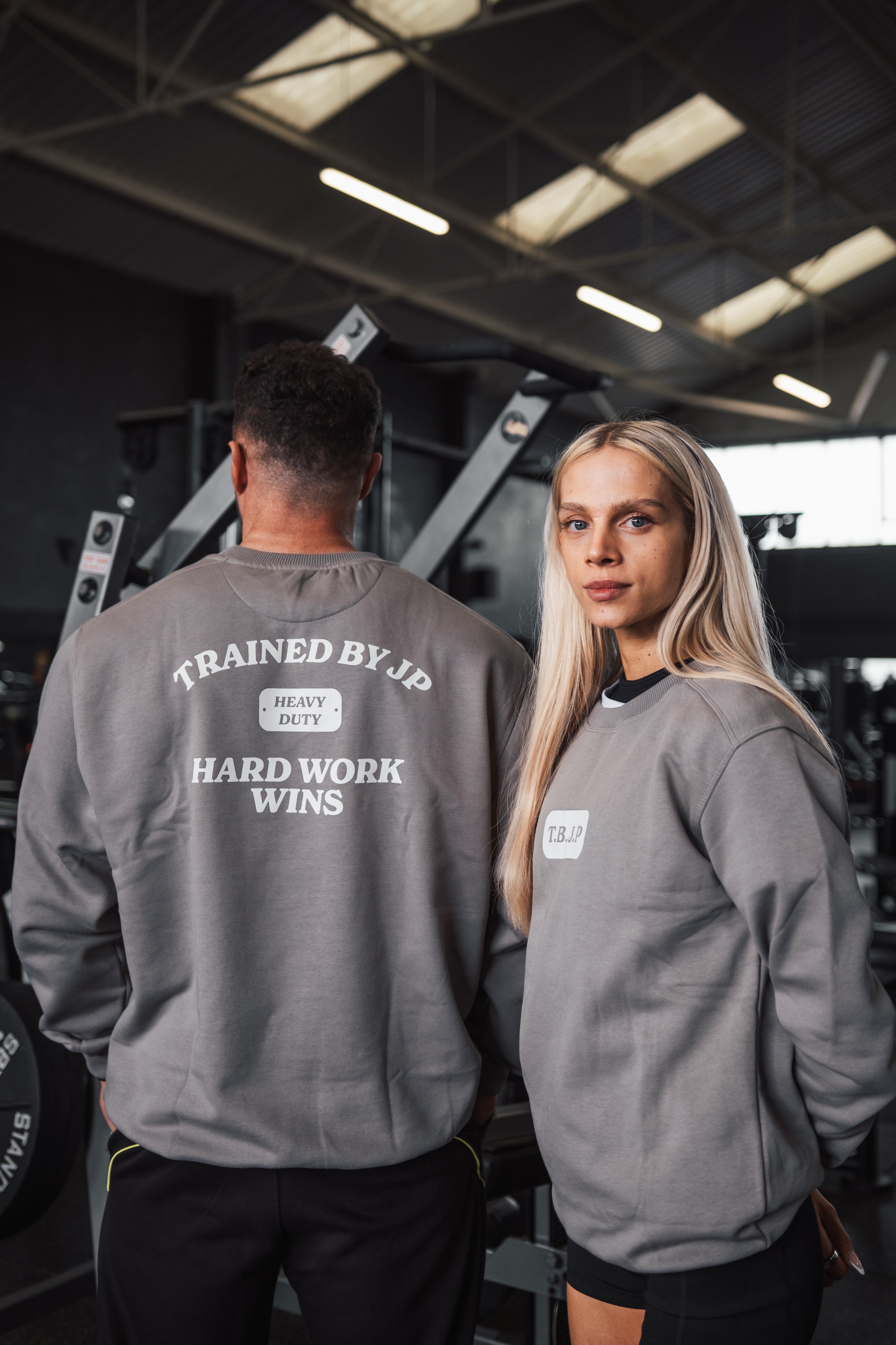 Hard Work Wins Sweater in Grey