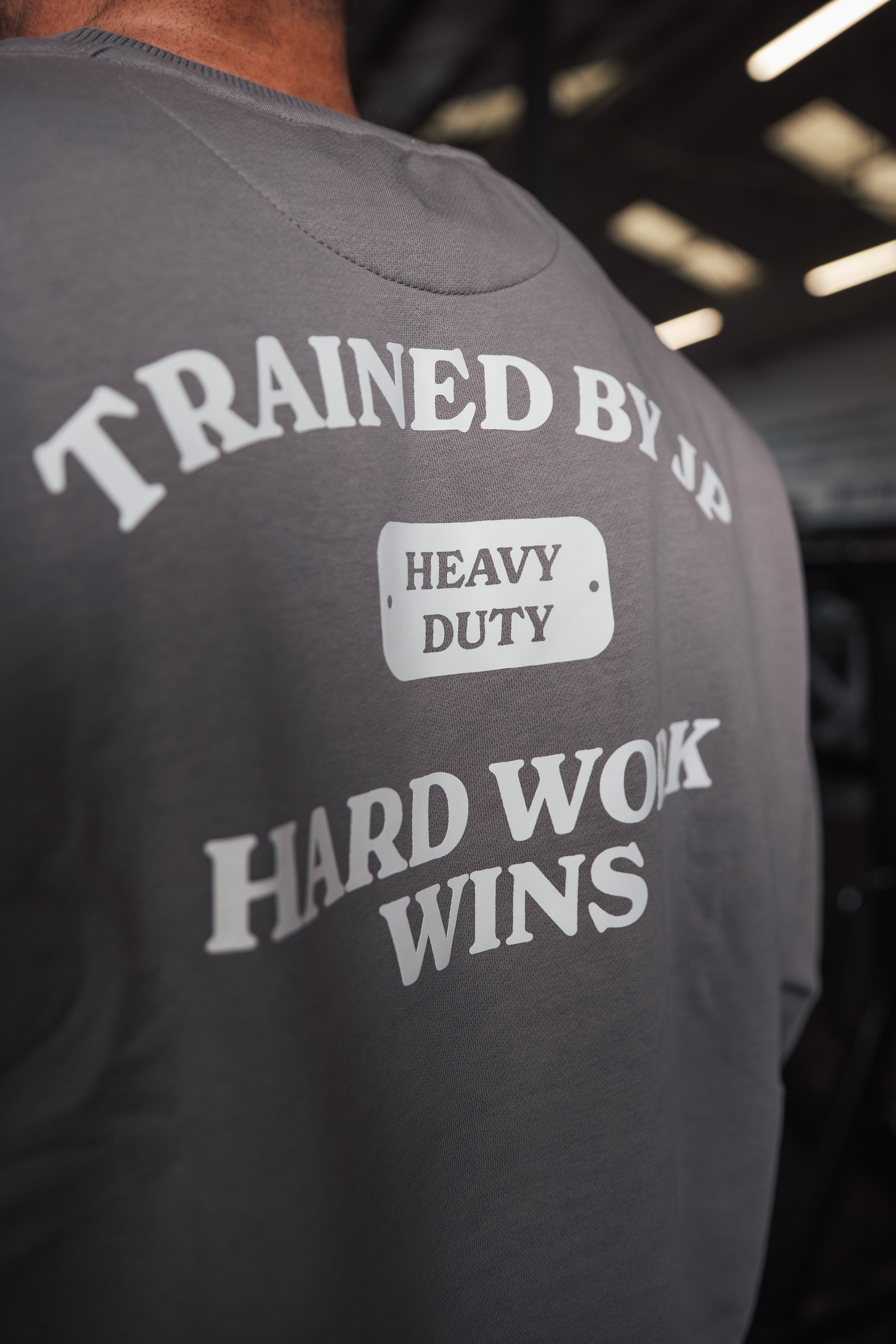 Hard Work Wins Sweater in Grey