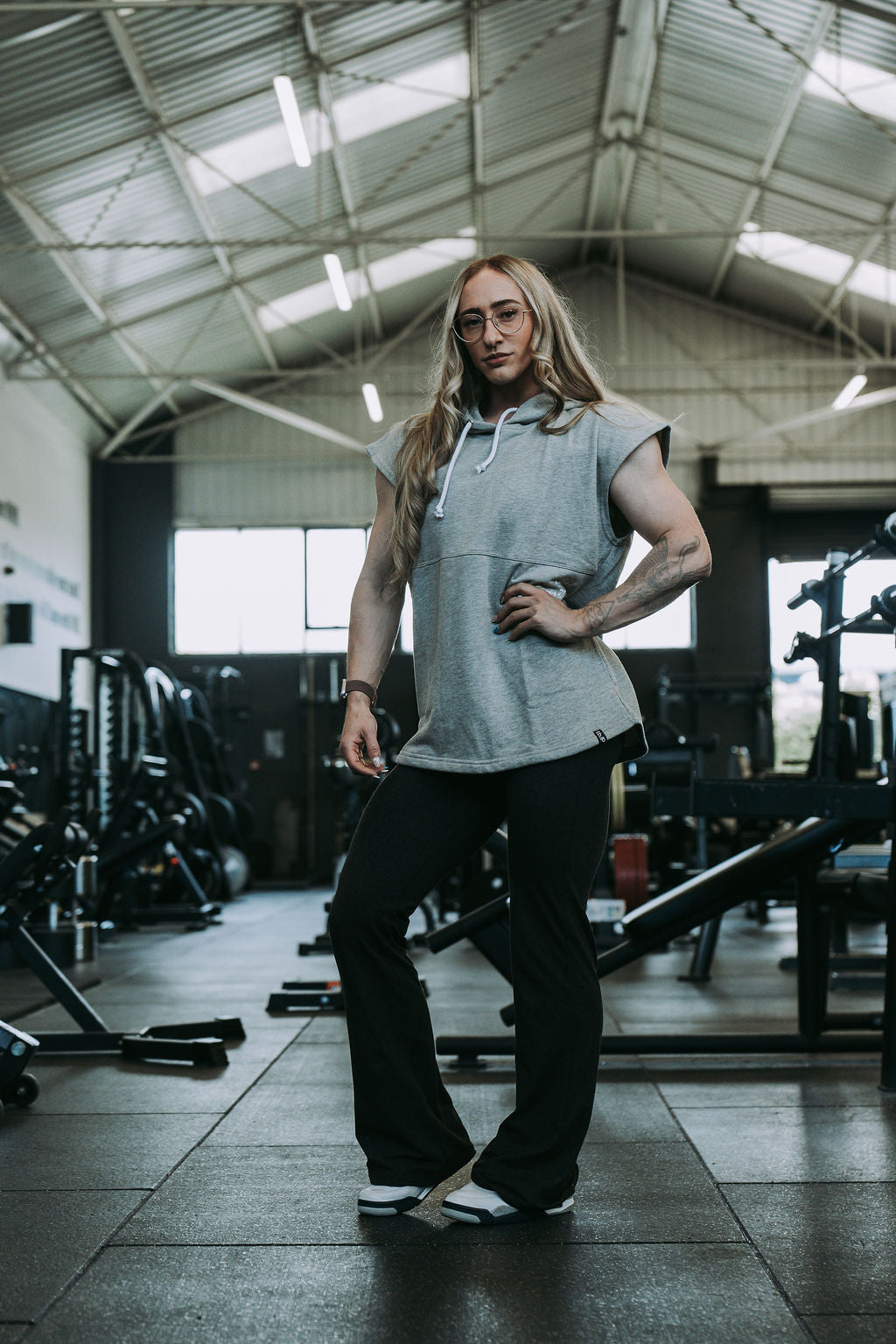 Do What Other Wont Sleeveless Hoodie in Grey