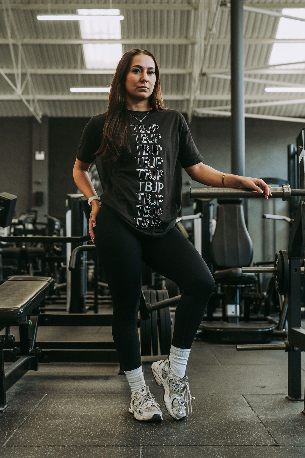 Repeat Logo Tshirt in Black