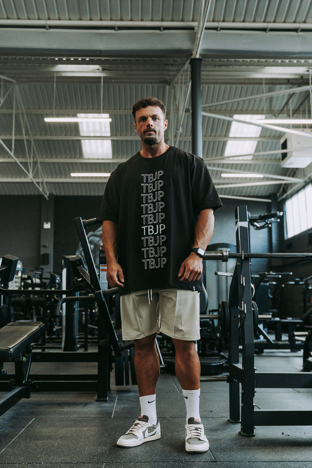 Repeat Logo Tshirt in Black