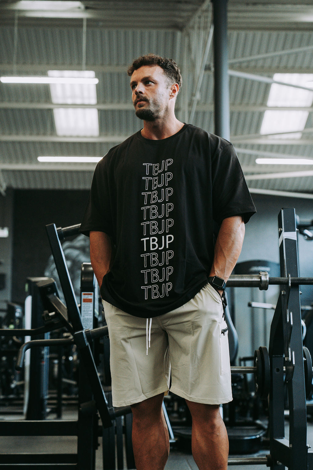 Repeat Logo Tshirt in Black
