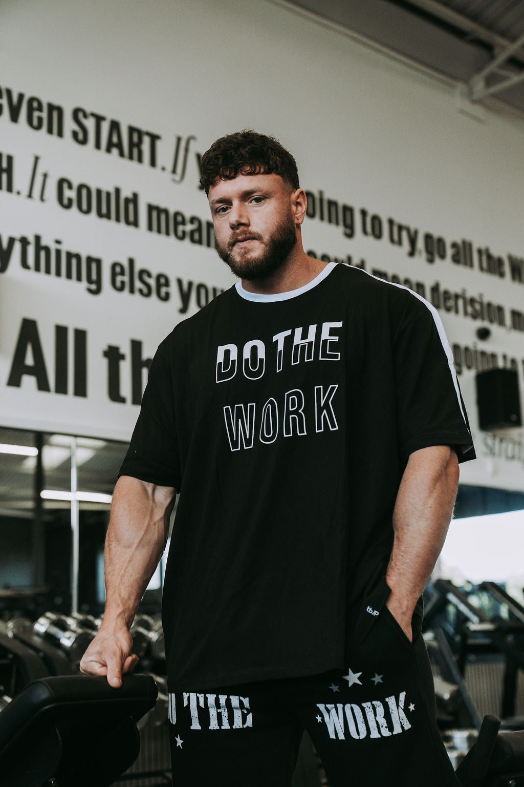 Do The Work Tshirt in Black