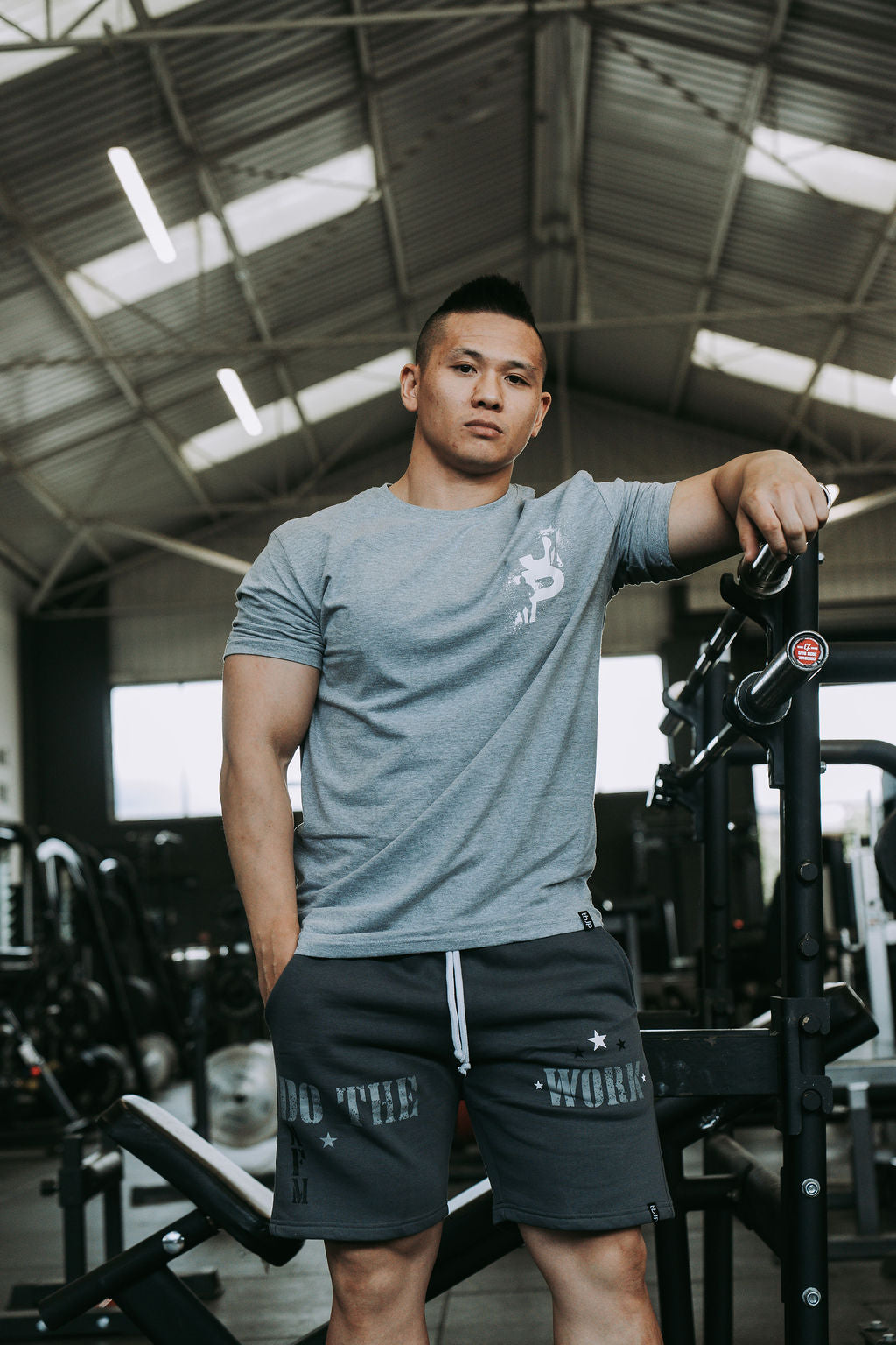 Do The Work Shorts in Grey