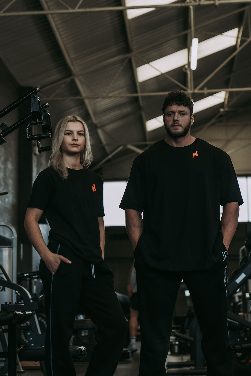 Simple tbJP Black Tee with Red detail