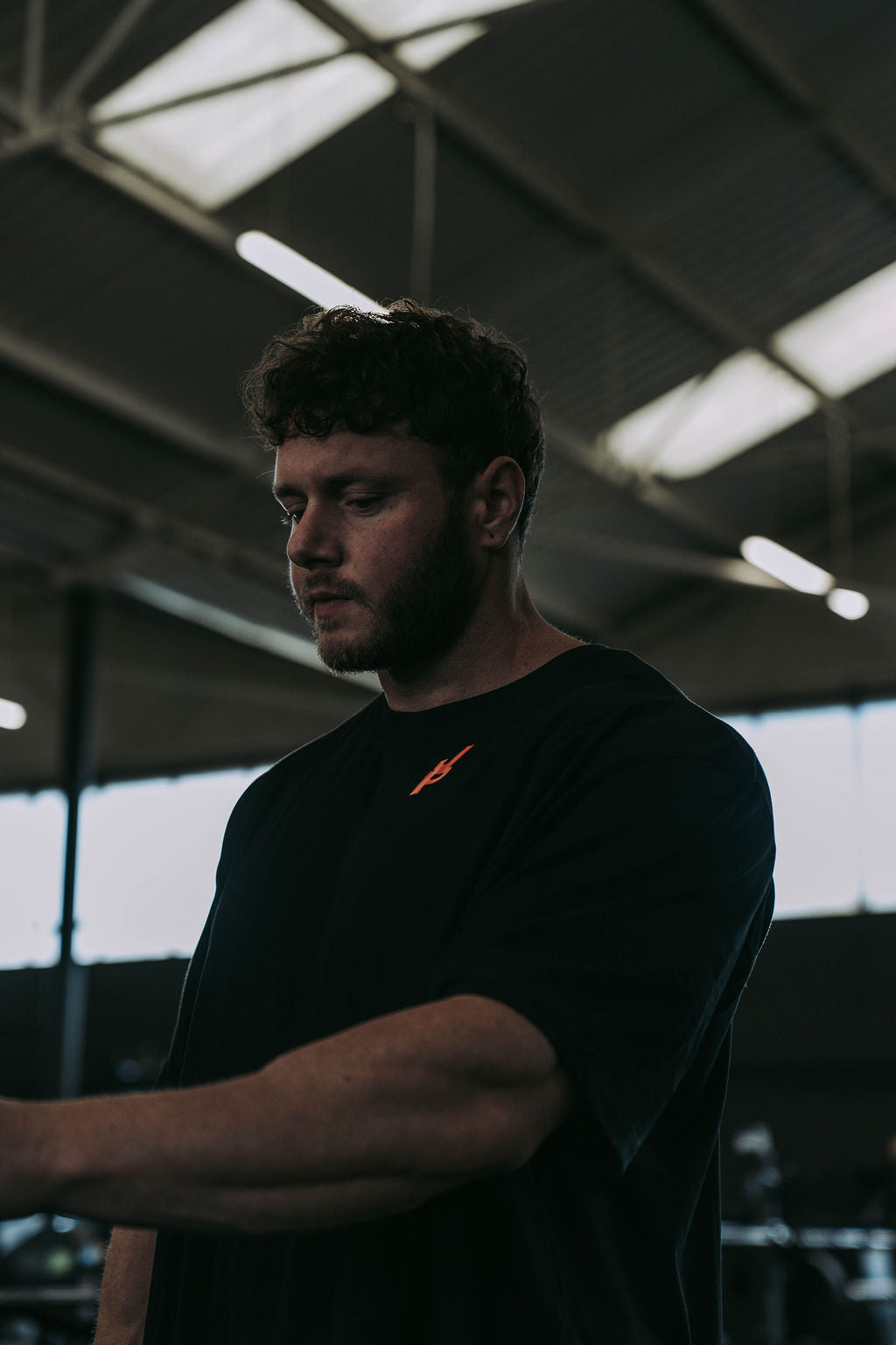 Simple tbJP Black Tee with Red detail