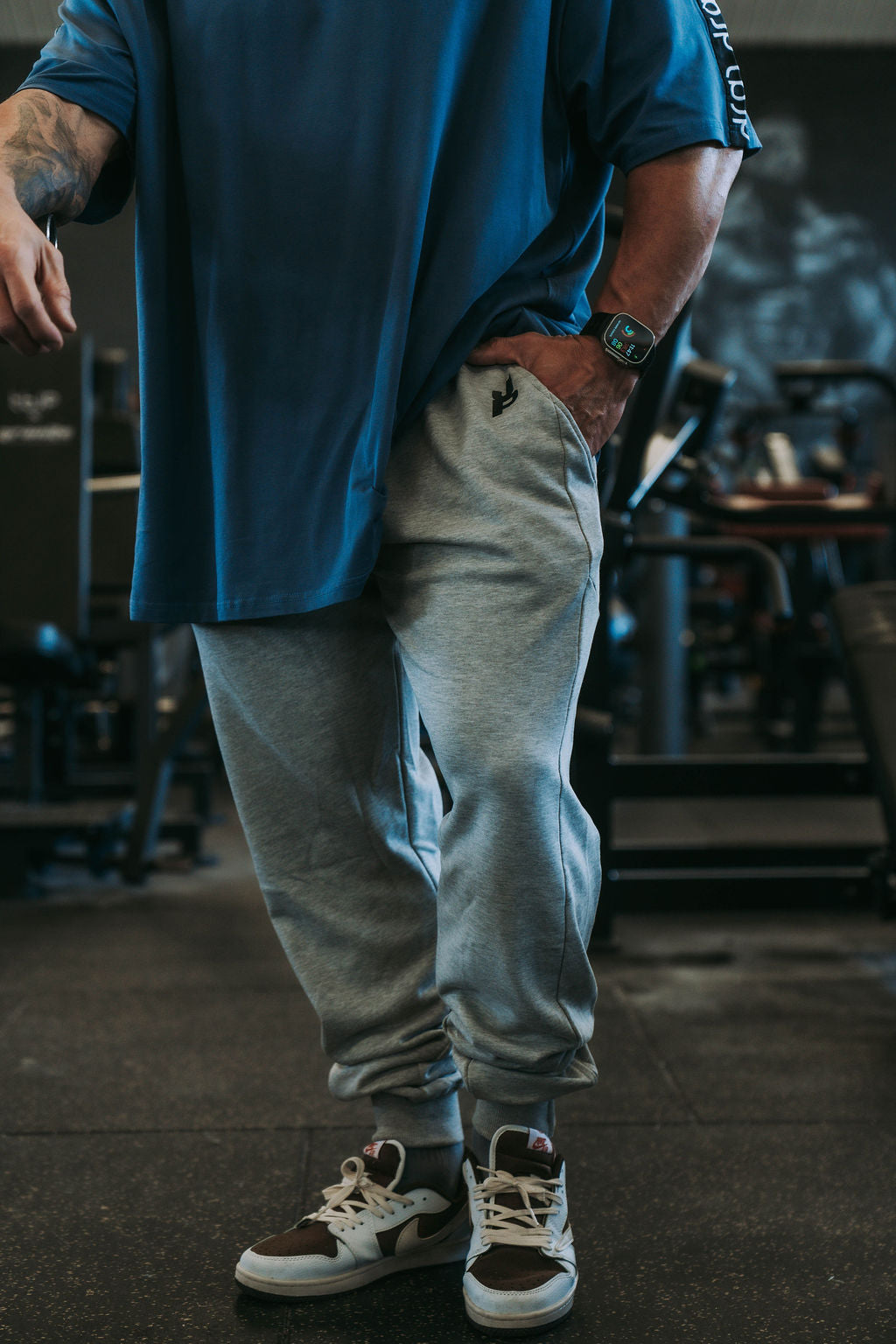 tbJP Old School, Lightweight Joggers in Grey