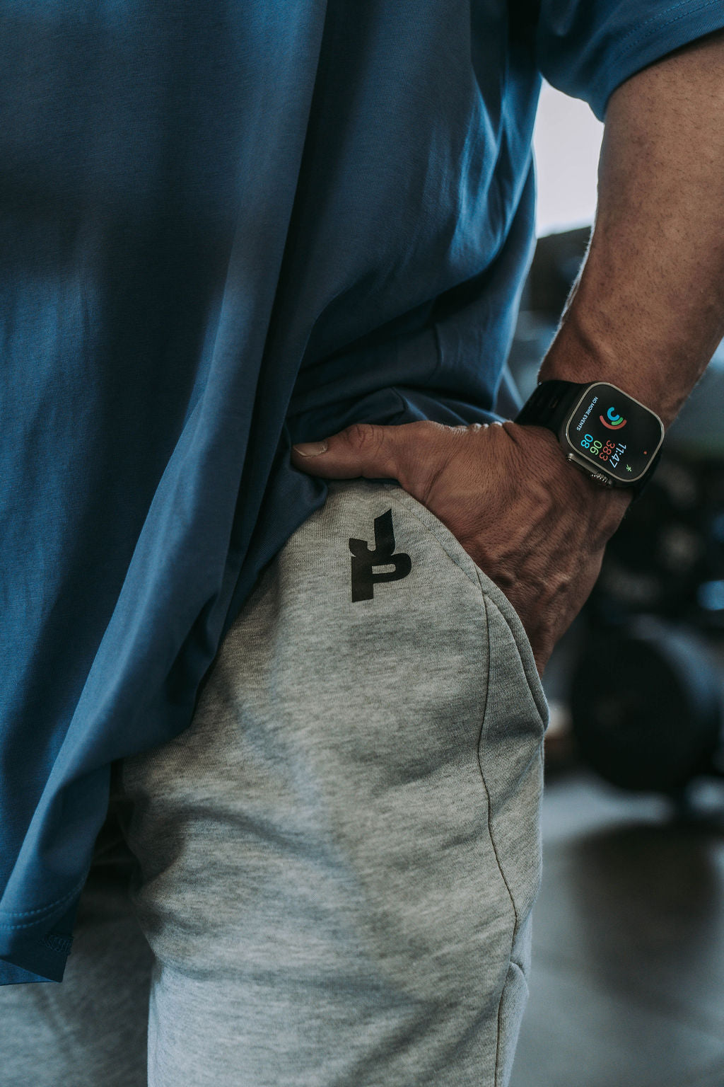 tbJP Old School, Lightweight Joggers in Grey