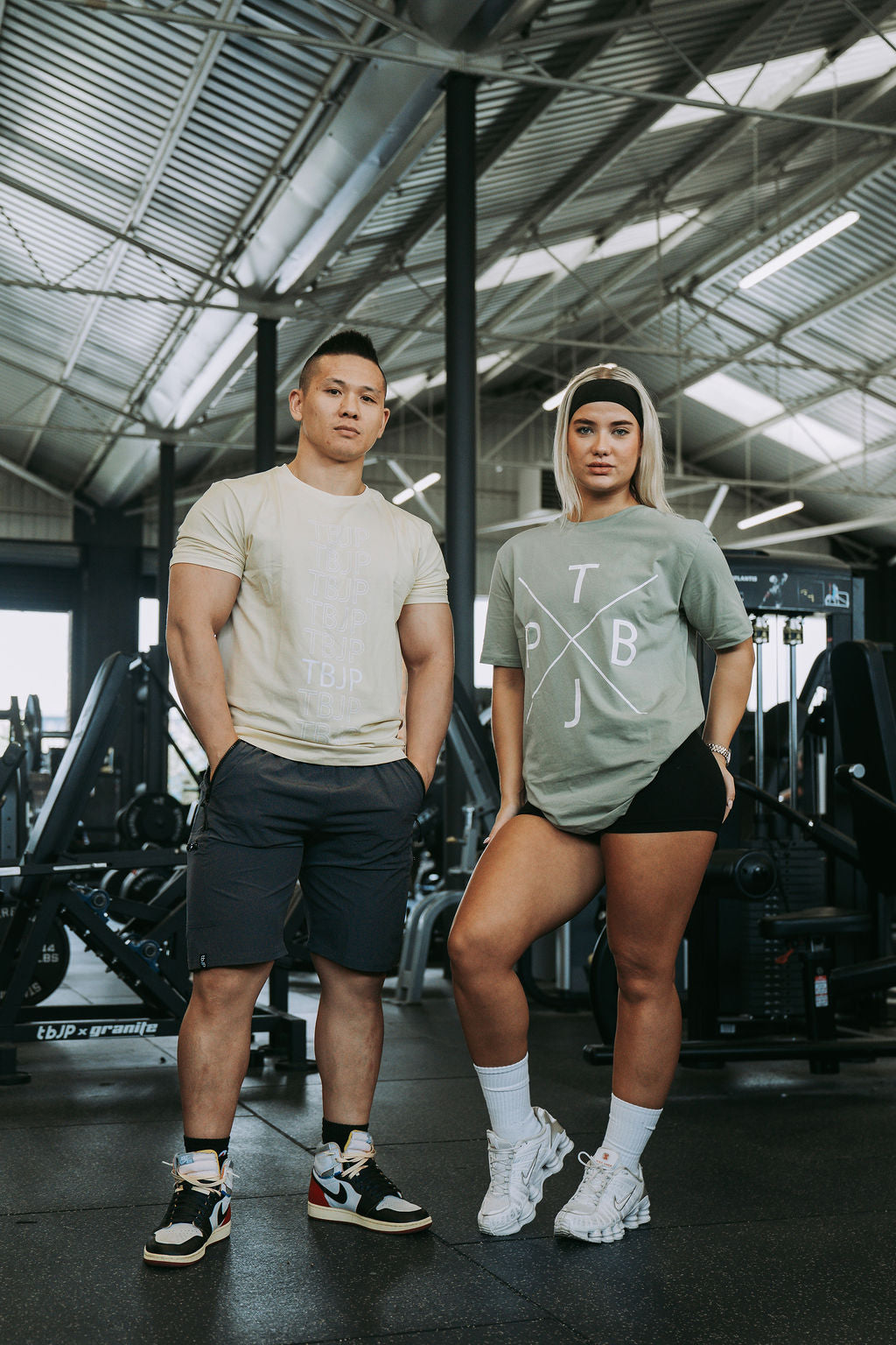 Repeat Logo Tshirt in Cream