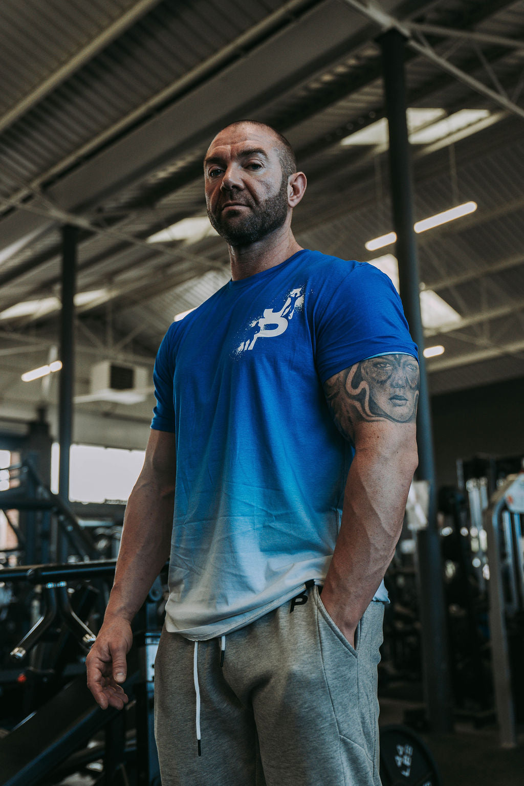Ombre Tshirt in Blue