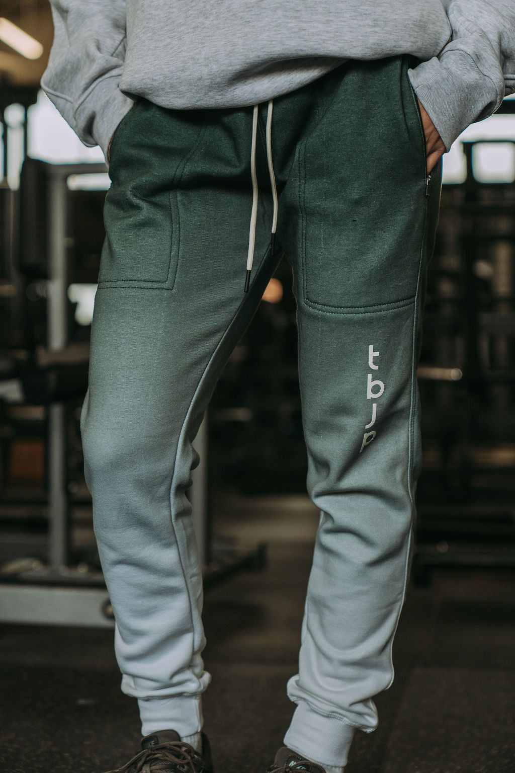 Ombre Joggers In Green