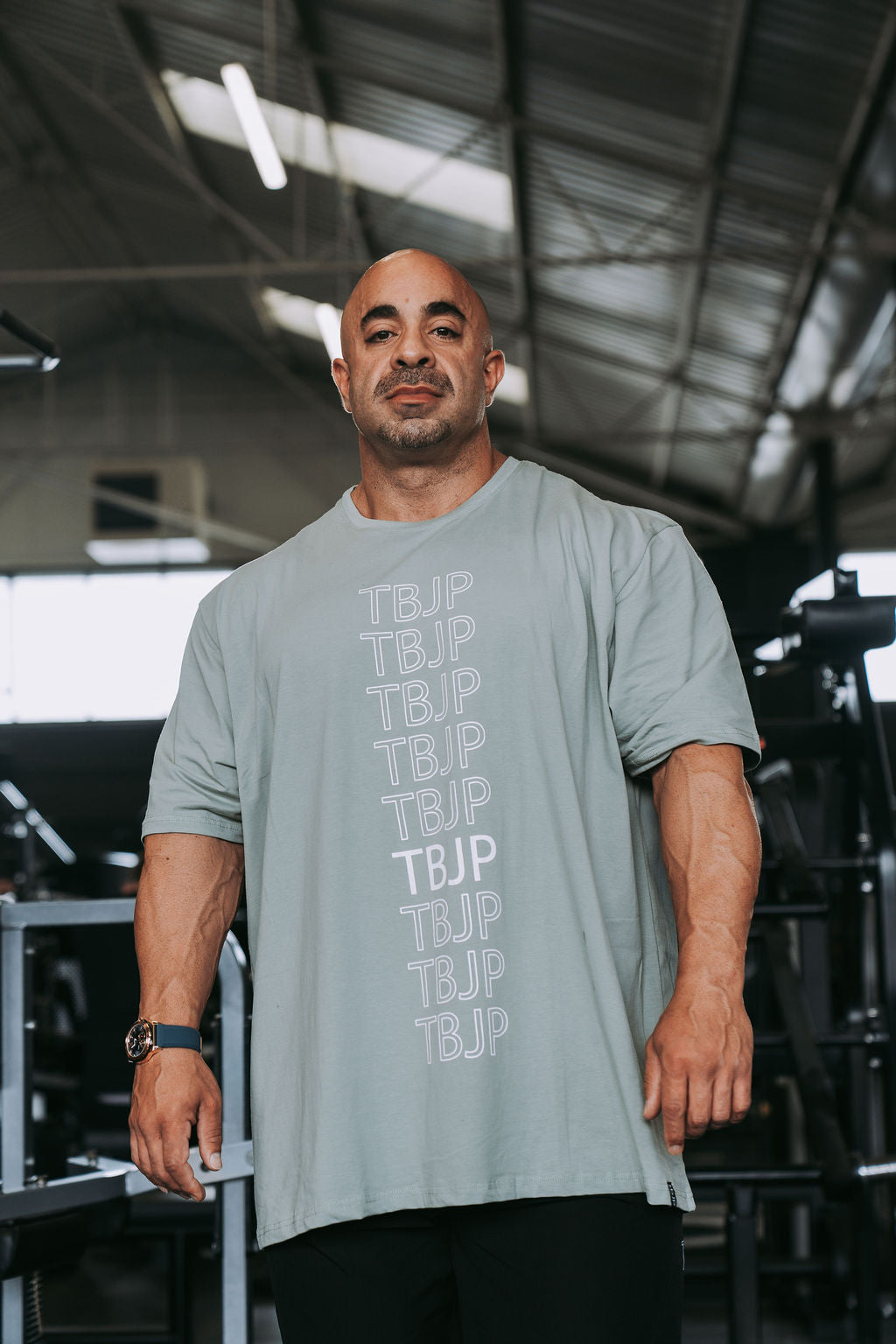 Repeat Logo Tshirt in Sage Green