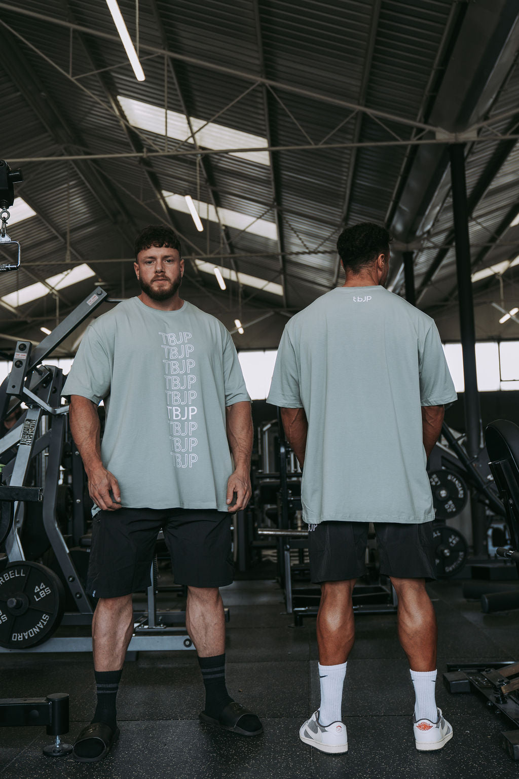 Repeat Logo Tshirt in Sage Green