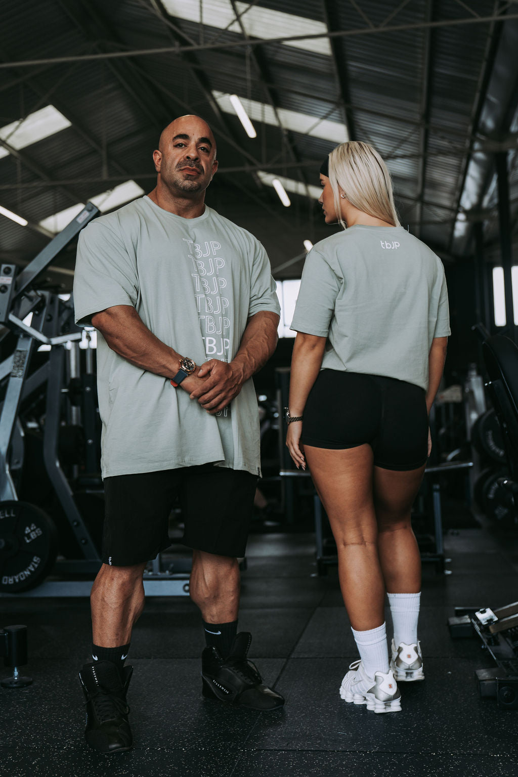 Repeat Logo Tshirt in Sage Green