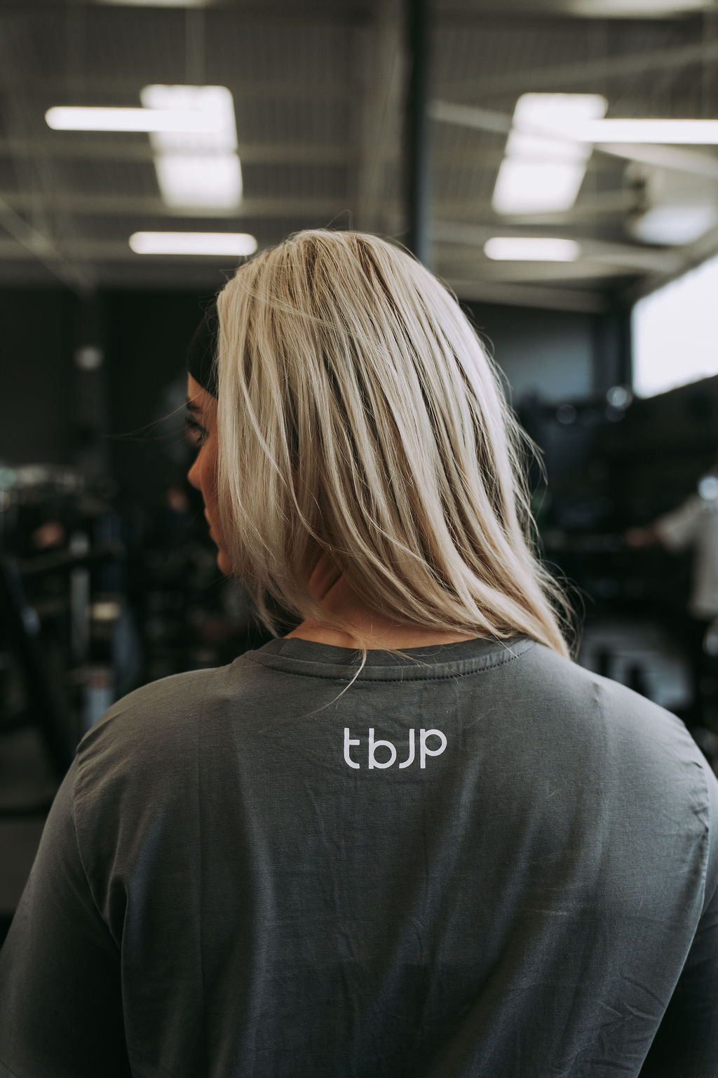 Double Bicep Tee in Grey