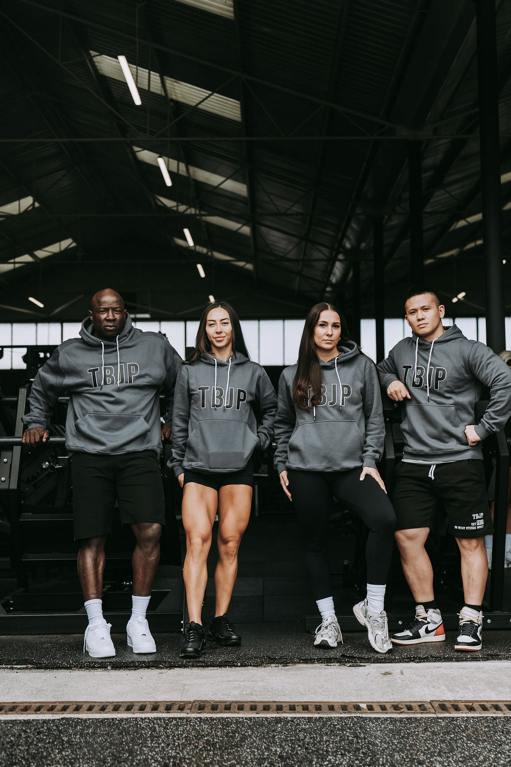 X Graphic Hoodie in Grey