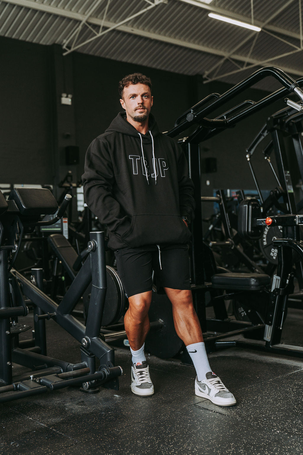 X Graphic Hoodie in Black