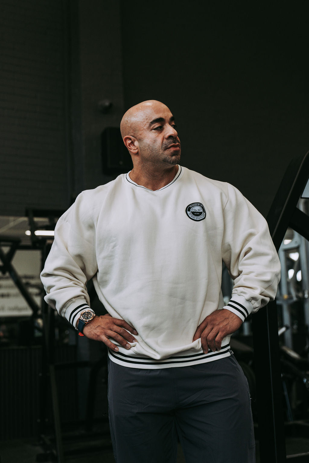 Varsity Sweater in Cream