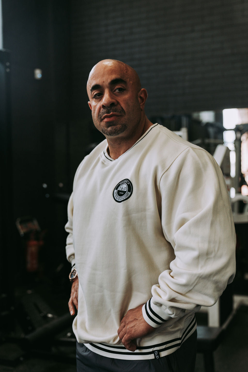 Varsity Sweater in Cream