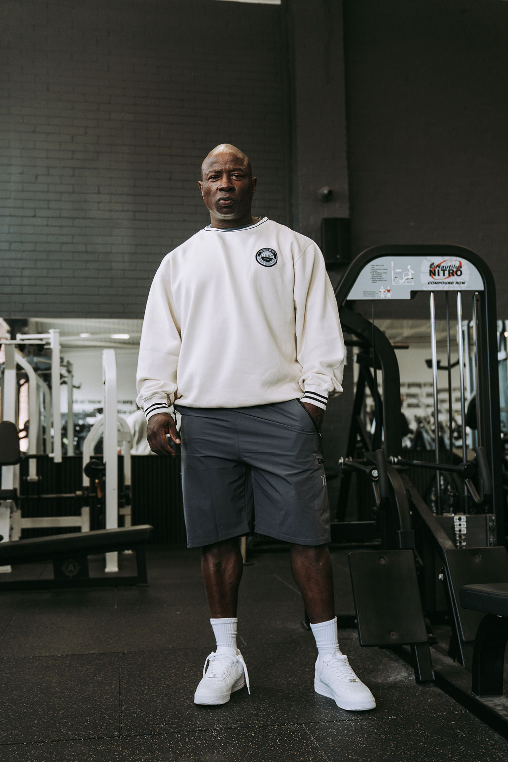 Varsity Sweater in Cream