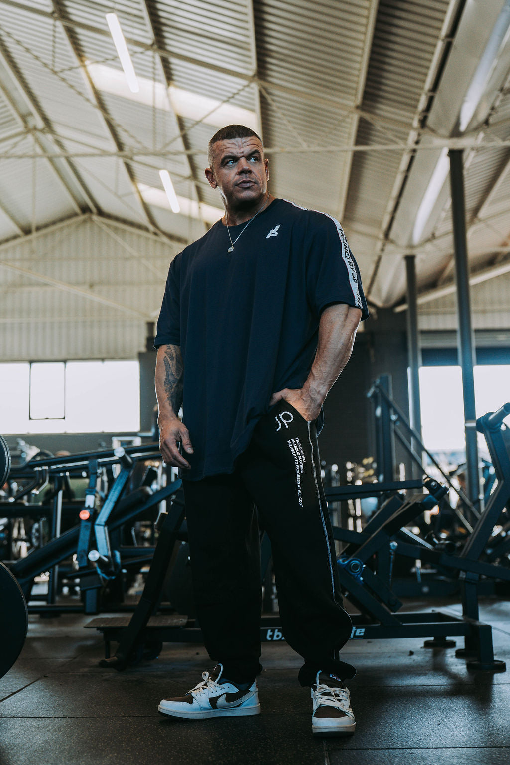 Blue and Red Piped Tee