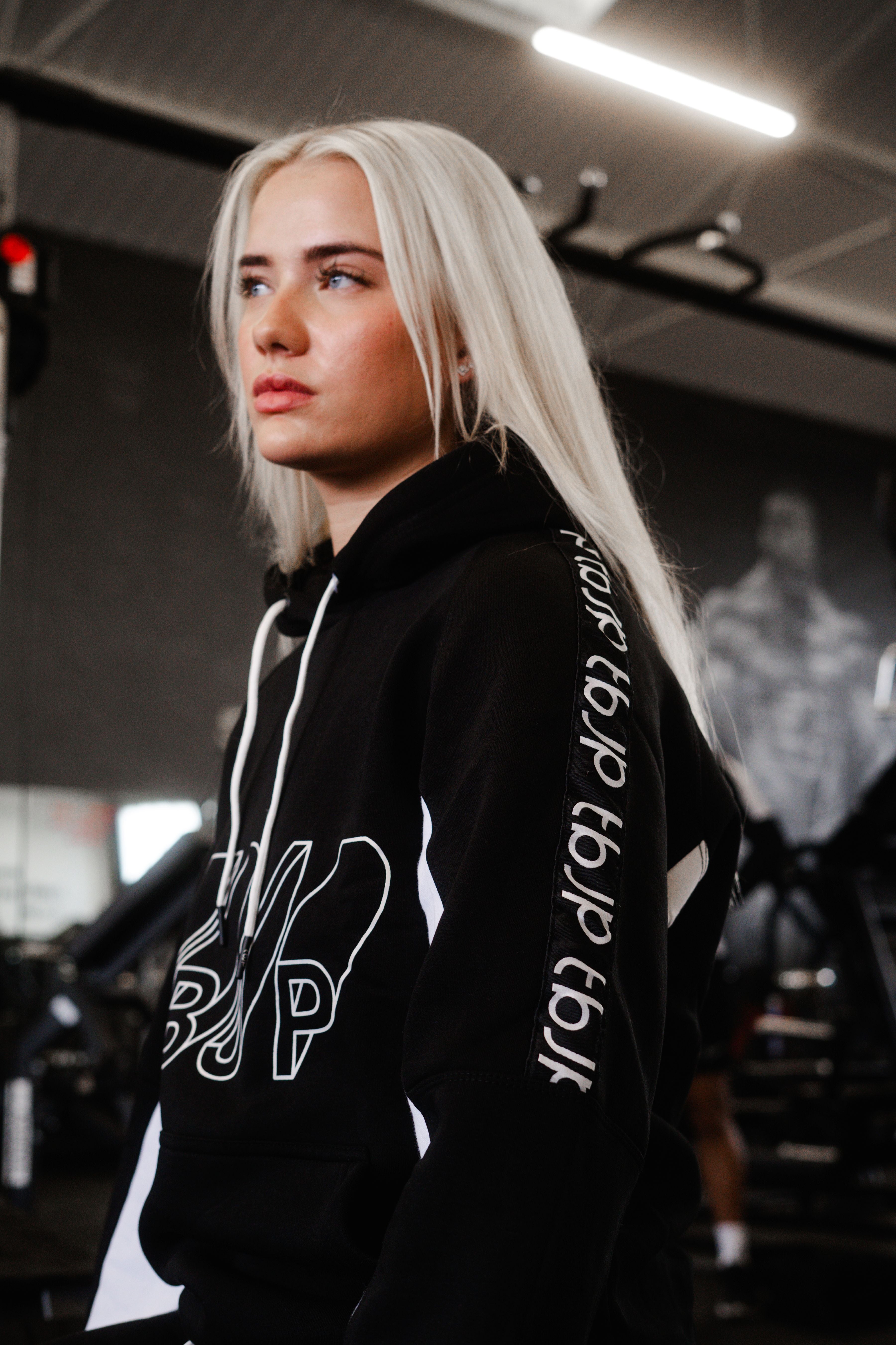 Black & White Contrast Hoodie