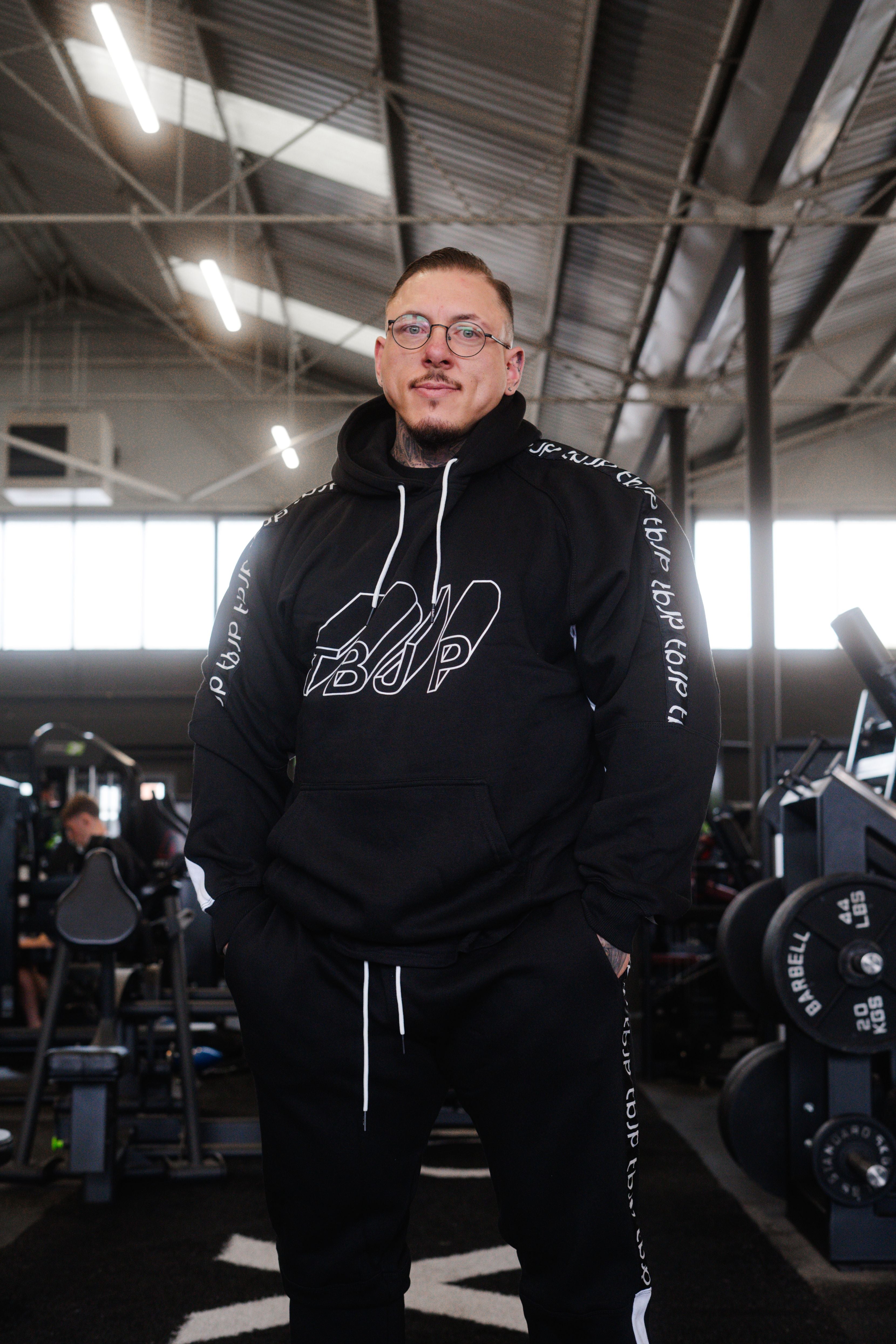 Black & White Contrast Hoodie