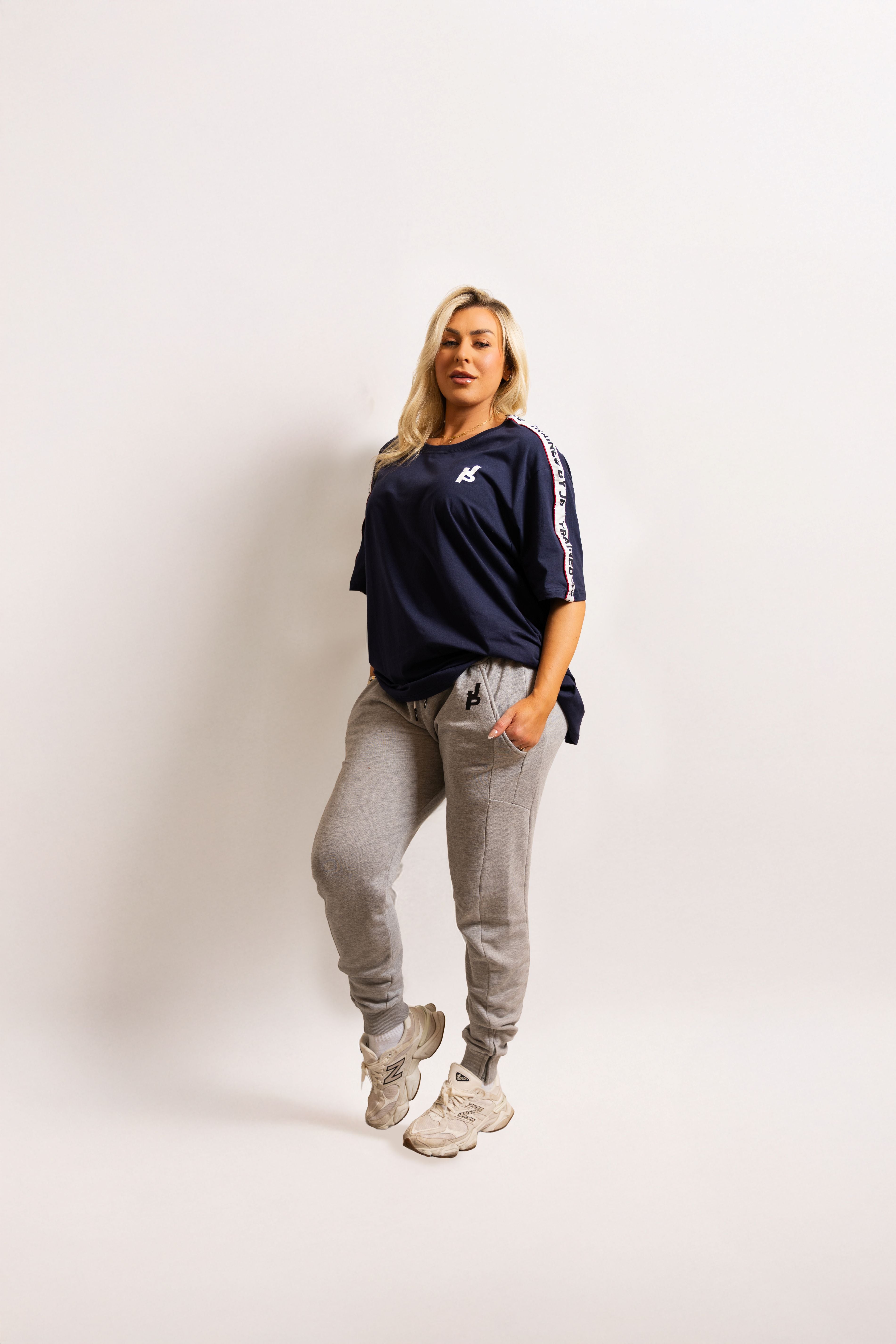 Blue and Red Piped Tee