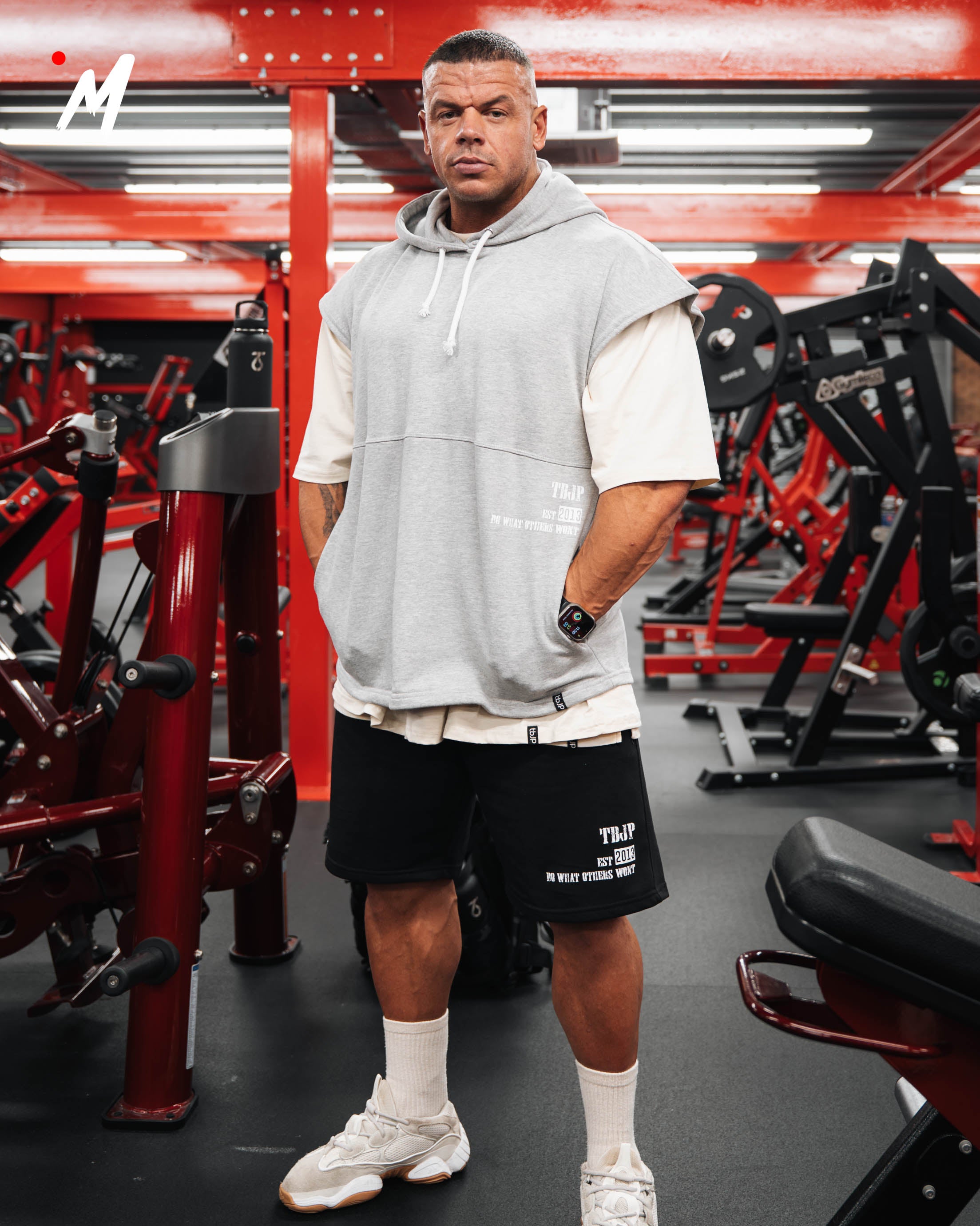 Do What Other Wont Sleeveless Hoodie in Grey