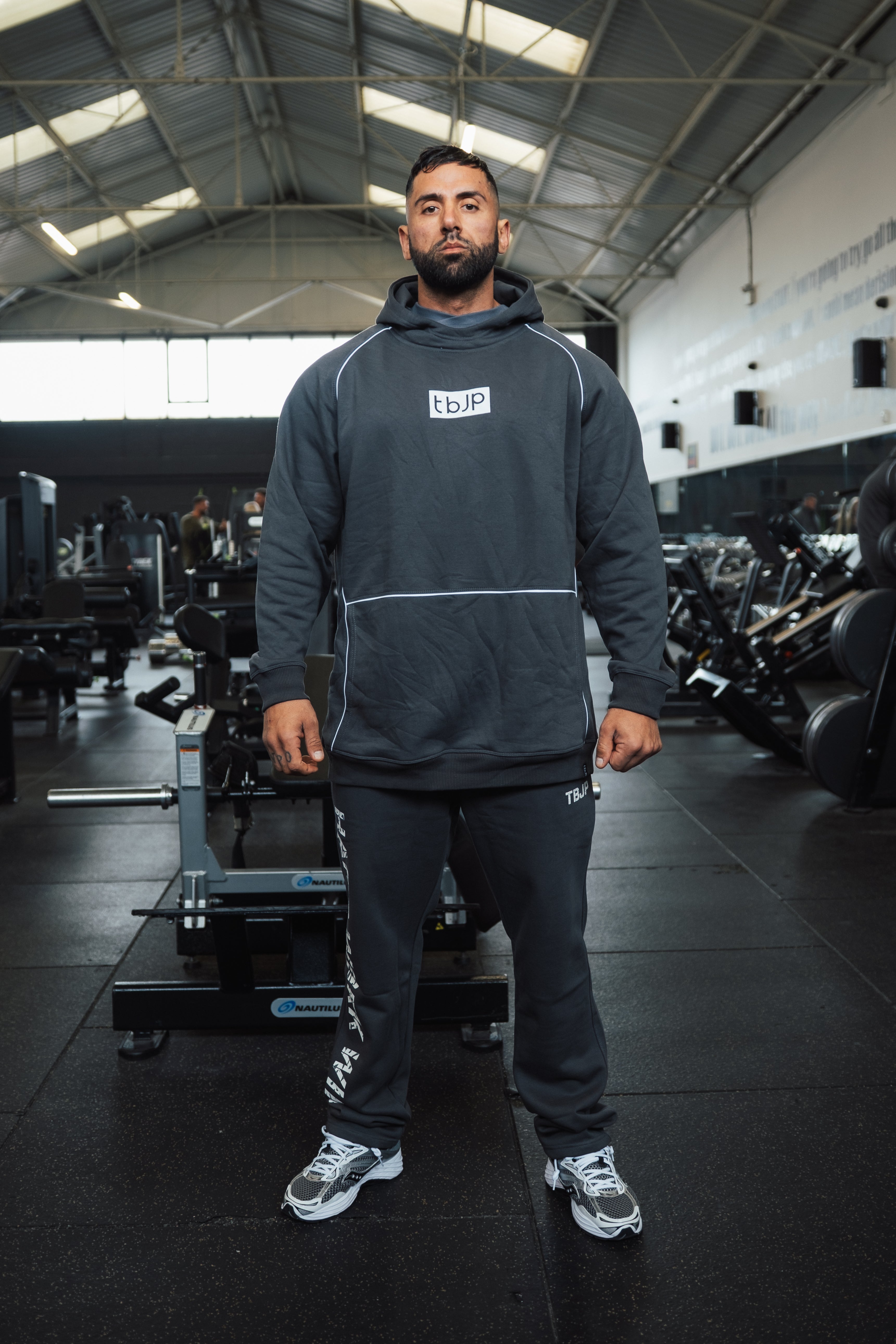 HARD WORK WINS Joggers in Grey