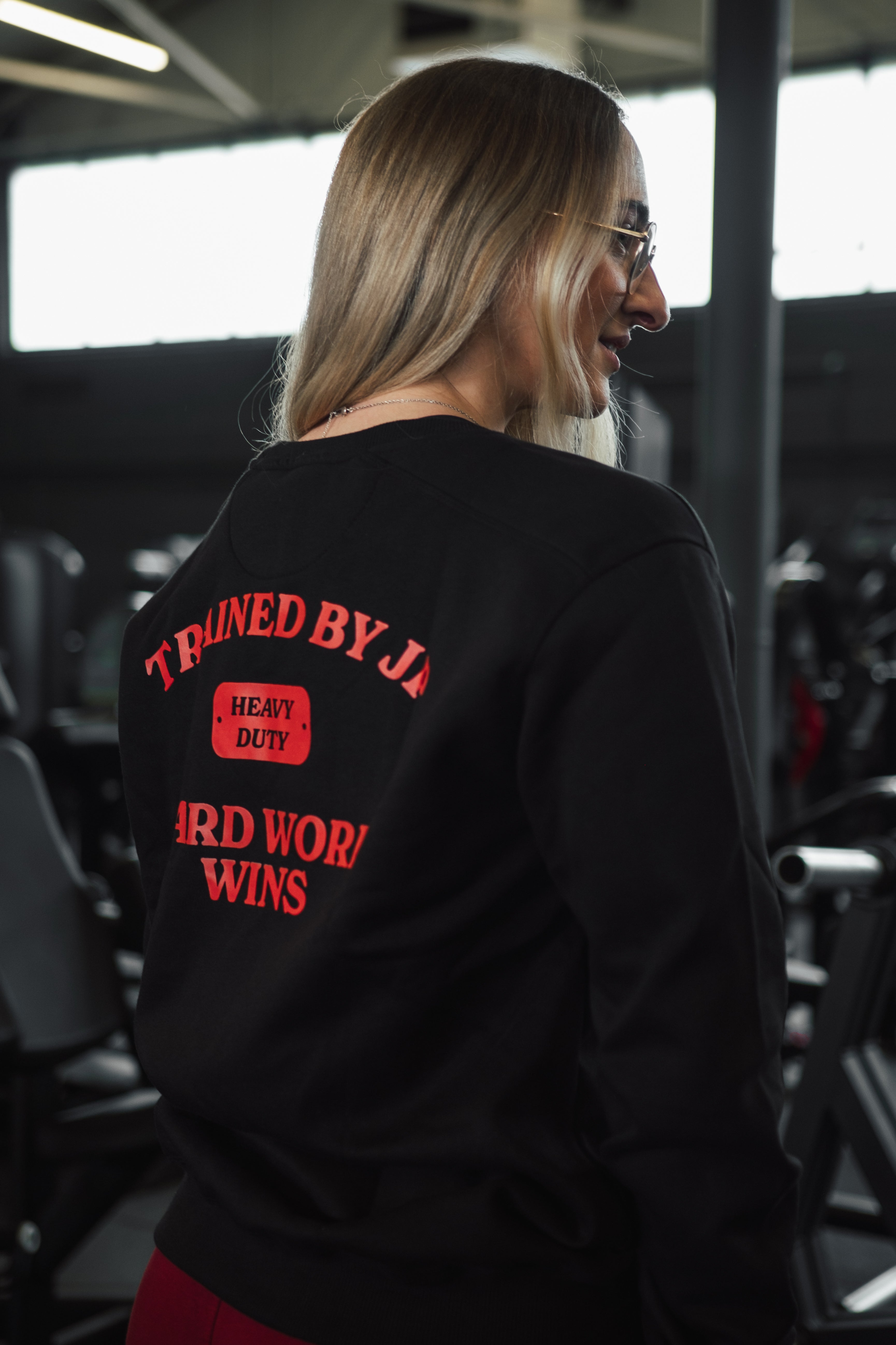 Hard Work Wins Sweater in Black