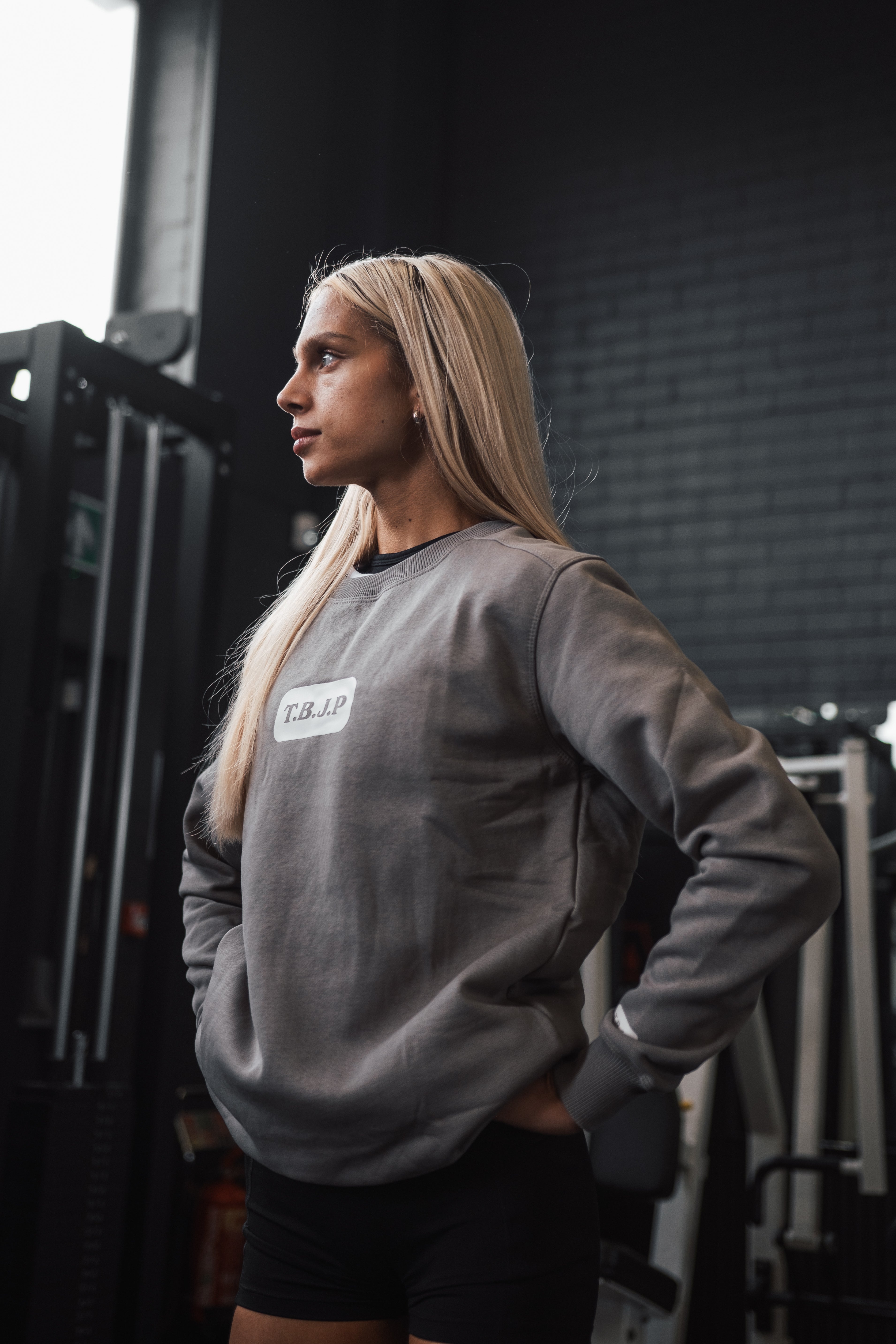 Hard Work Wins Sweater in Grey