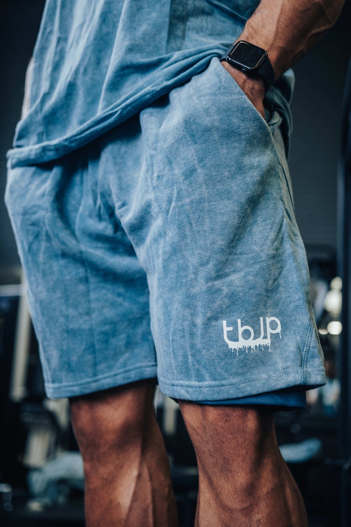 tbJP Drip Logo Shorts with lining