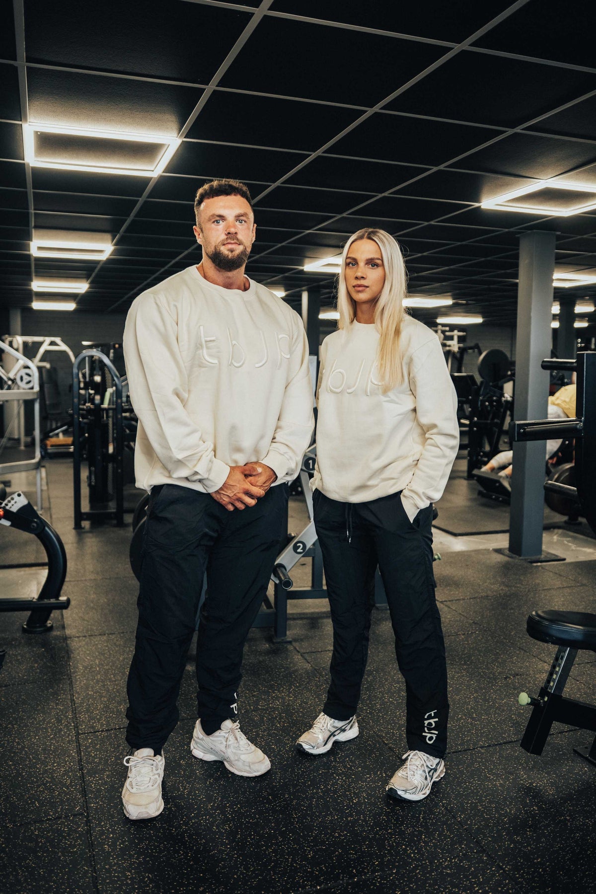 Tapered Joggers with Drawstring cord cuffs in Black
