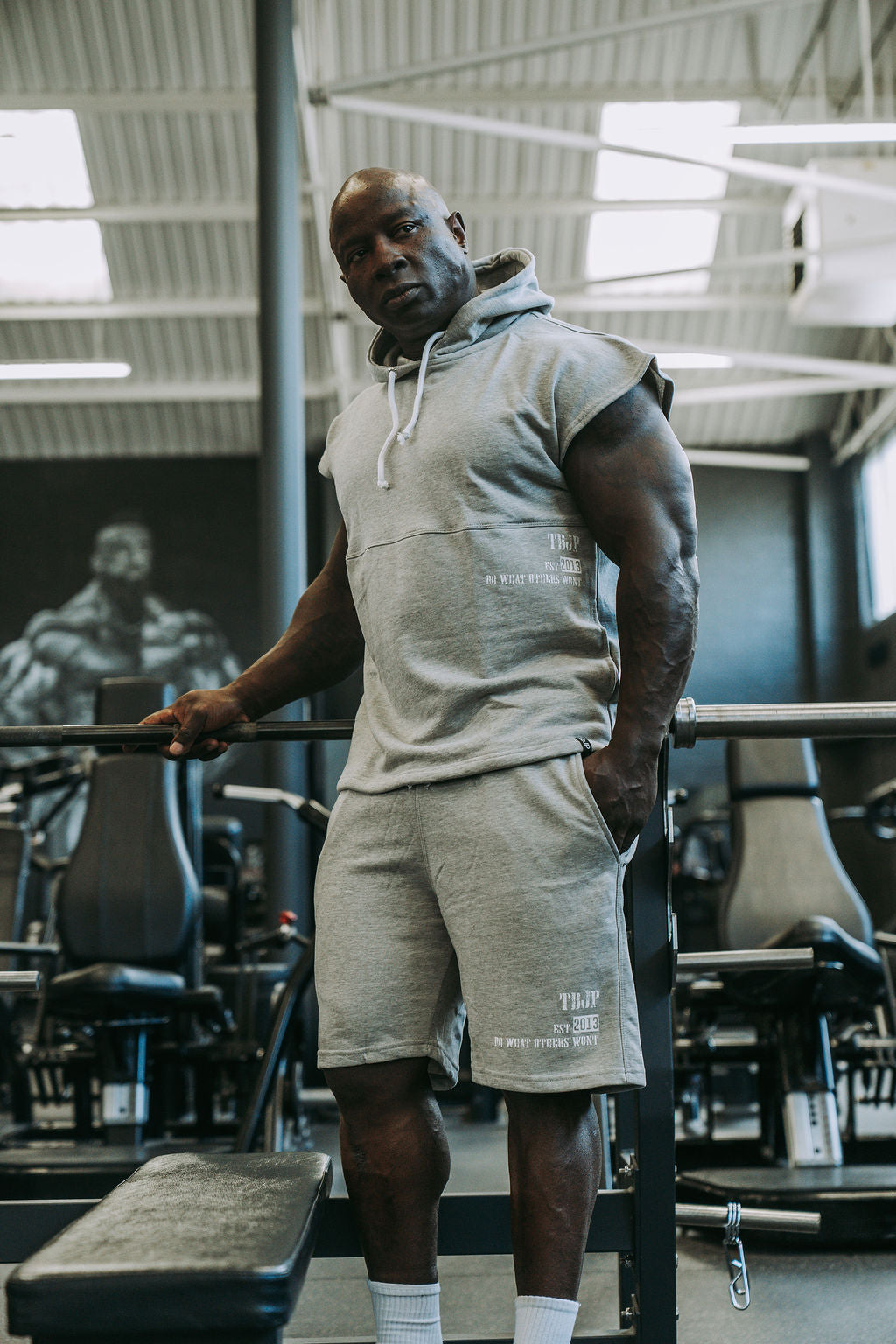 Do What Other Wont Sleeveless Hoodie in Grey