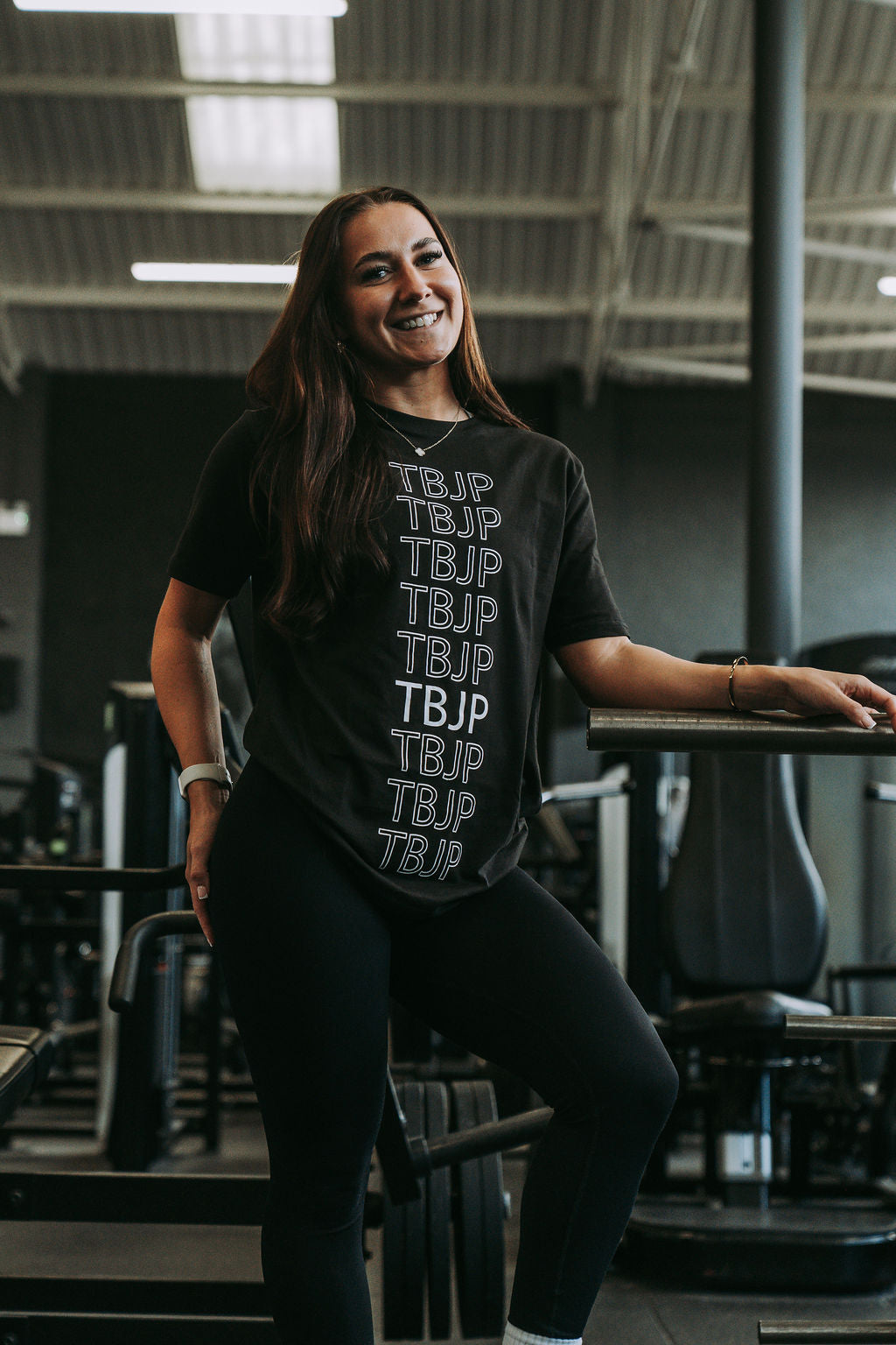 Repeat Logo Tshirt in Black