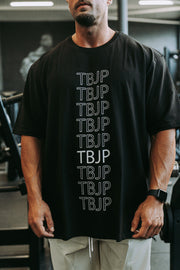 Repeat Logo Tshirt in Black