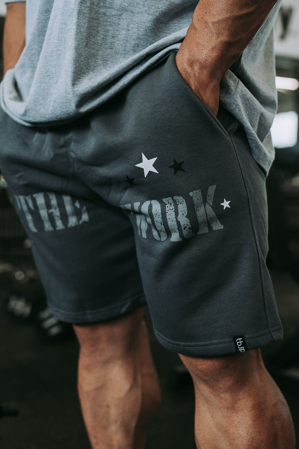 Do The Work Shorts in Grey