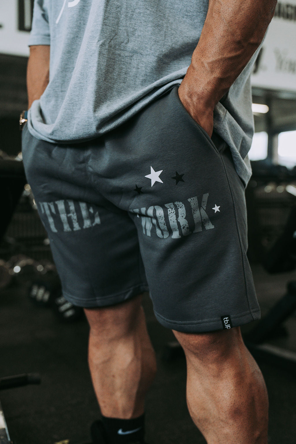 Do The Work Shorts in Grey