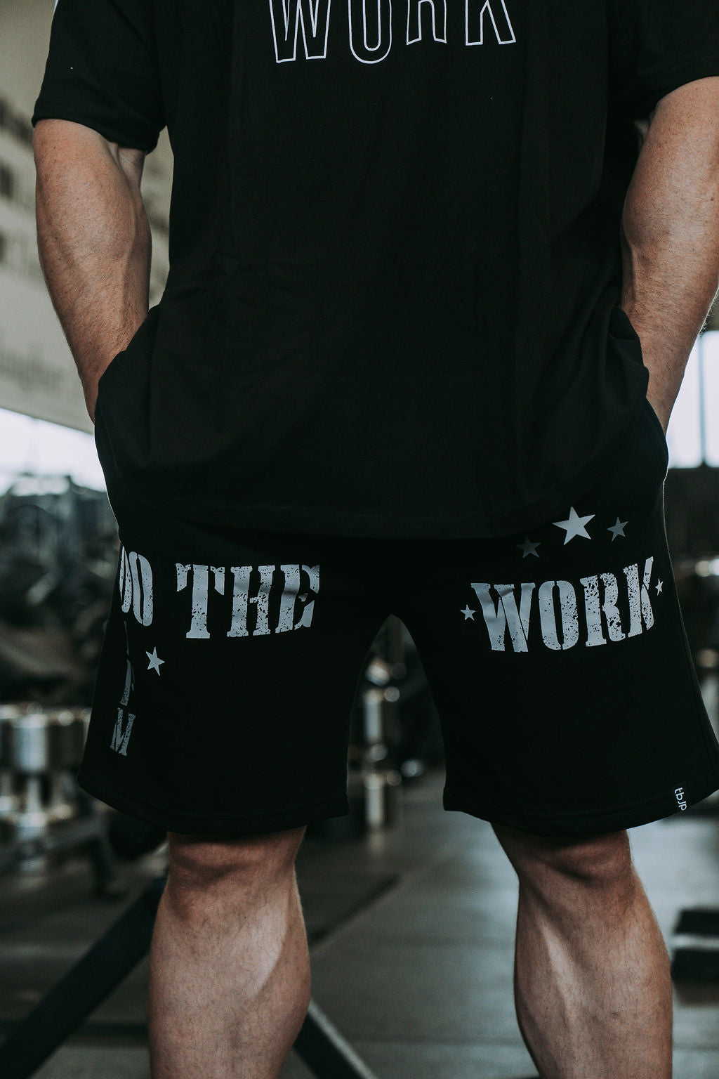 Do The Work Shorts in Black
