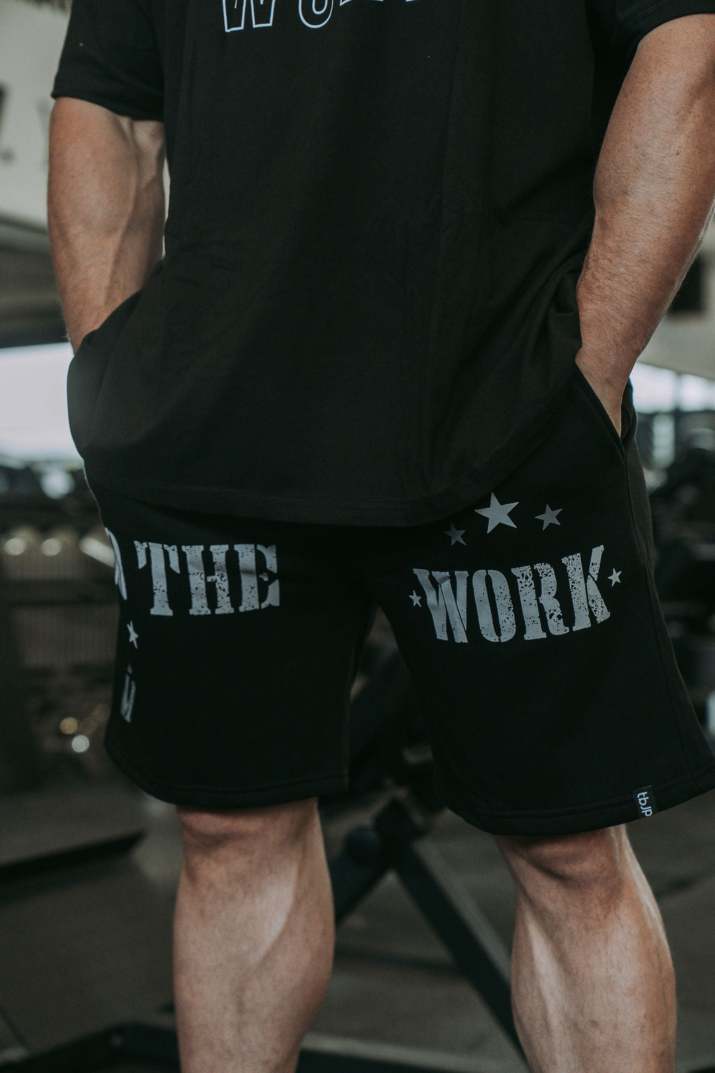 Do The Work Shorts in Black
