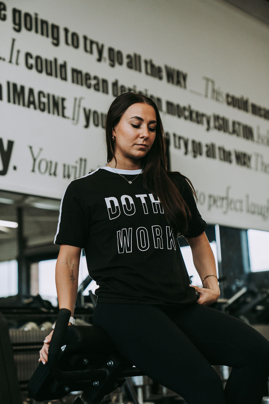 Do The Work Tshirt in Black