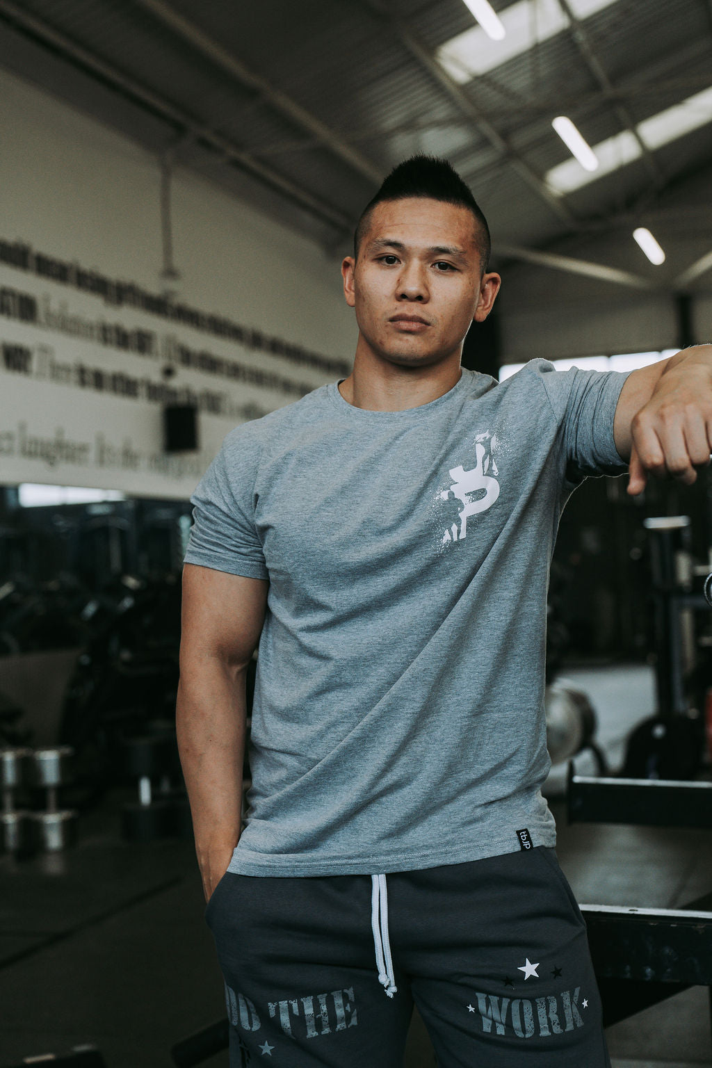 Floral Design Tshirt in Pastel Blue