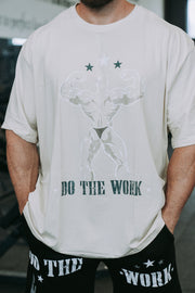 Double Bicep Tee in Cream