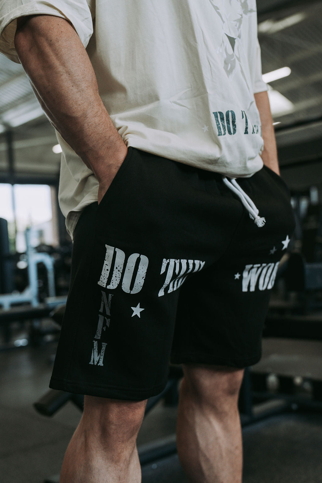Do The Work Shorts in Black