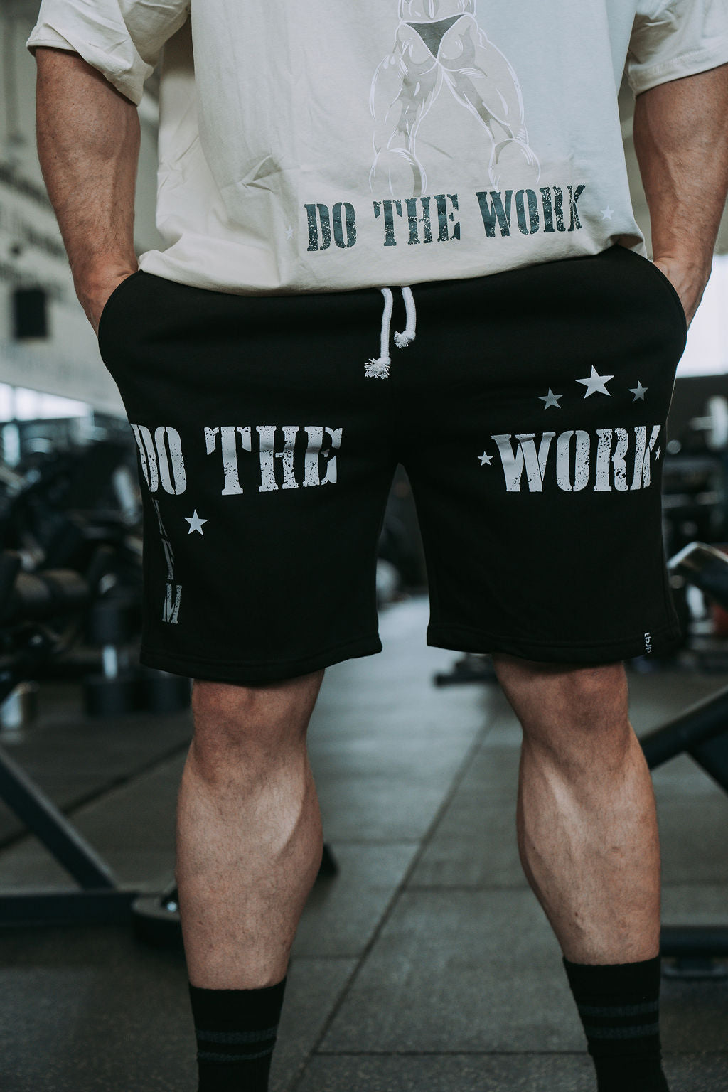 Do The Work Shorts in Black