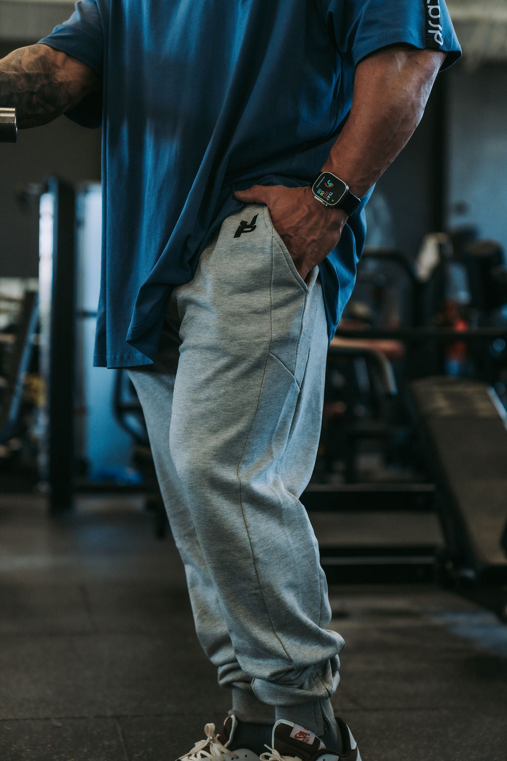 tbJP Old School, Lightweight Joggers in Grey